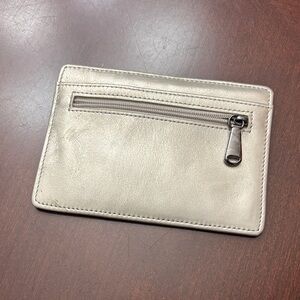 HOBO Metallic Card Holder with Zipper